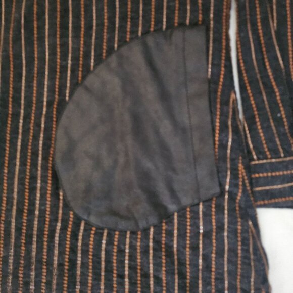 Grandi Women's Black Striped Exposed Front Pockets Long Sleeve Tunic Top Size M - Picture 7 of 12